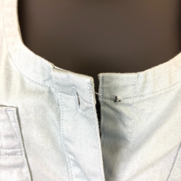 NWT North Face Blue Tie Waist Sleeveless 100% Organic Cotton Mini Dress Size M - Picture 12 of 14